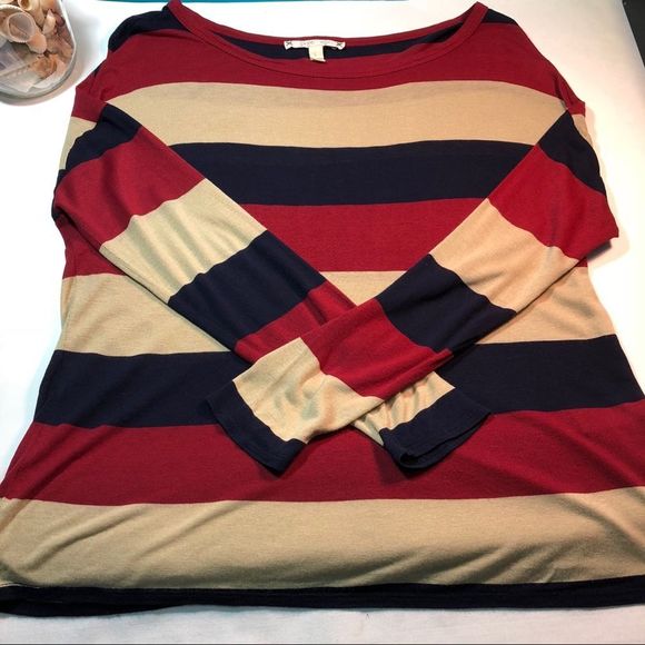 Soft Joie Long Sleeved Nautical Striped Top - Picture 3 of 8